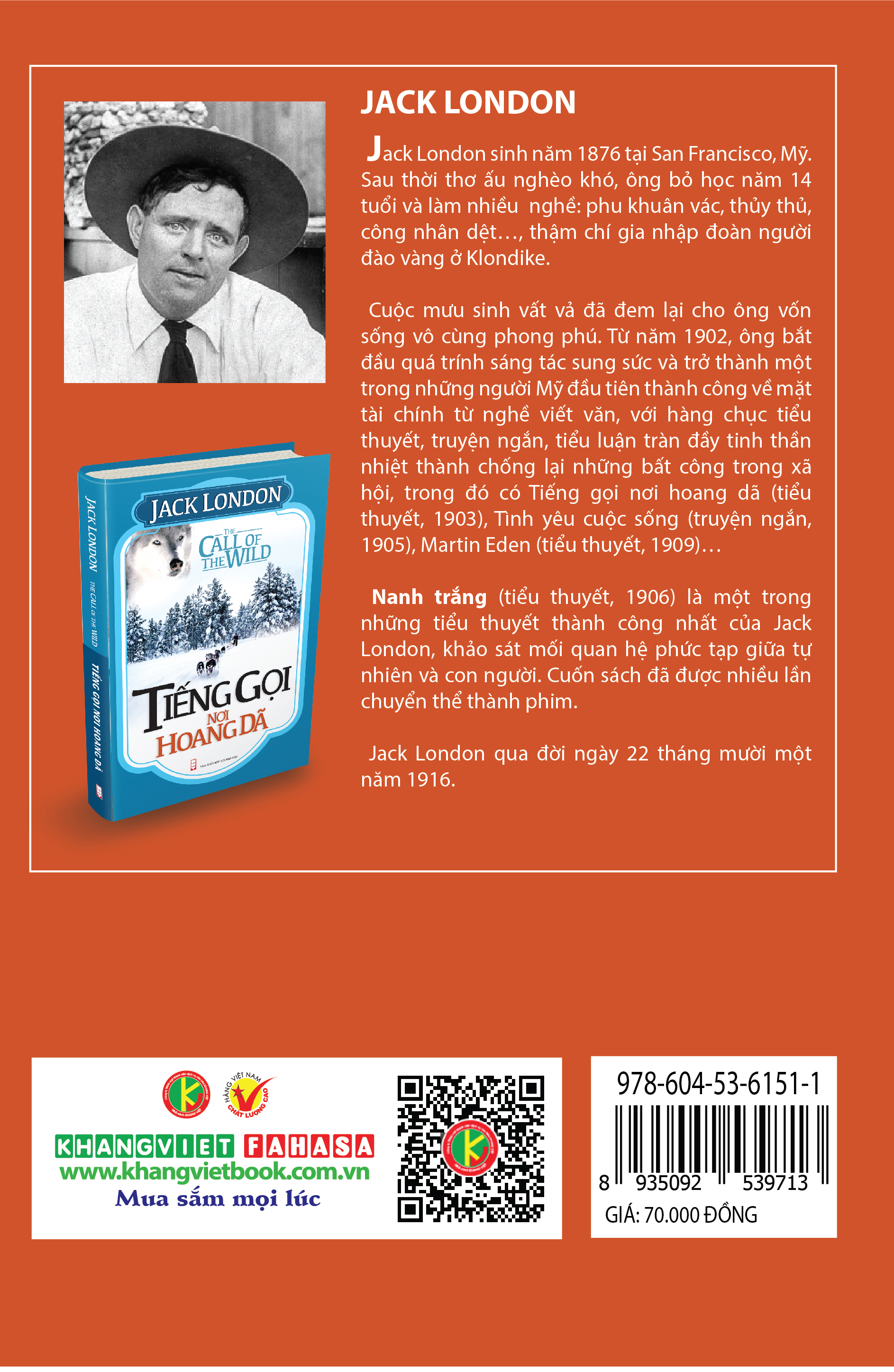 Bìa sau Nanh Trắng